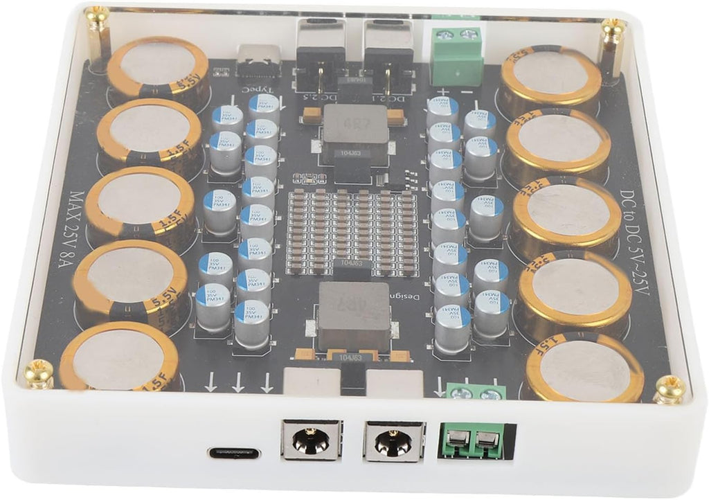 Power Processor 5V-25V DC Power Conditioner 10A Electric Power Filter with Power Purification Technology for DAC Amplifier Sound Card NAS Car Devices