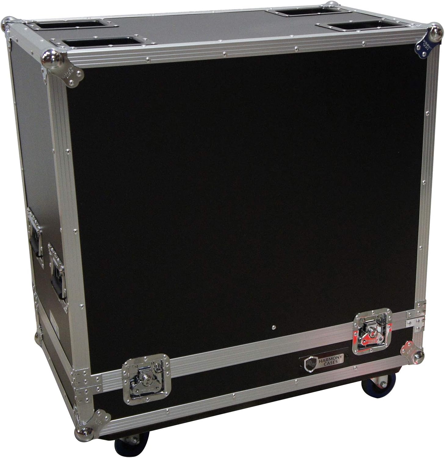 Harmony Audio Cases HC2EON15C Pro DJ Rolling Road Case Compatible with (2) JBL EON615 Speakers