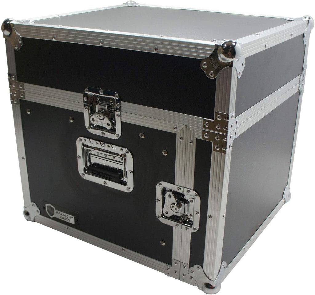 Harmony Audio Case HCM6U DJ Pro Audio 10U Slant Top 8U Vertical Mixer Rack Case New