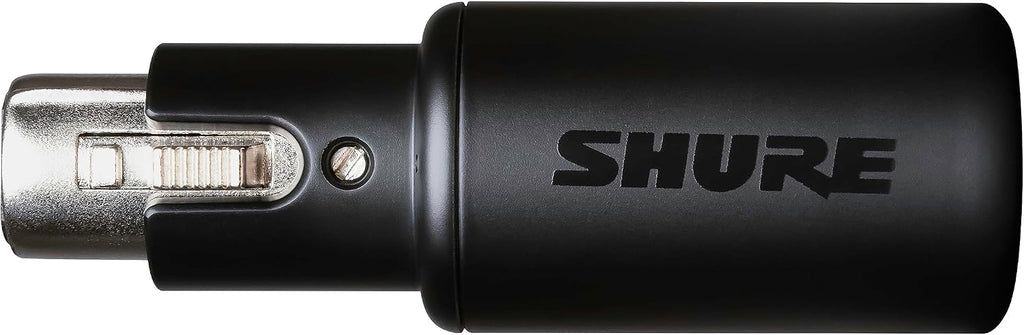 Shure MVX2U XLR-to-USB Digital Audio Interface, Headphone Jack, 60dB Gain, Zero-Latency Monitoring, 48V Phantom Power, ShurePlus App, USB-C Cable