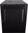 Navepoint 15U Deluxe IT Wallmount Cabinet Enclosure 19-Inch Server Network Rack with Locking Perforated Door 24-Inches Deep Black