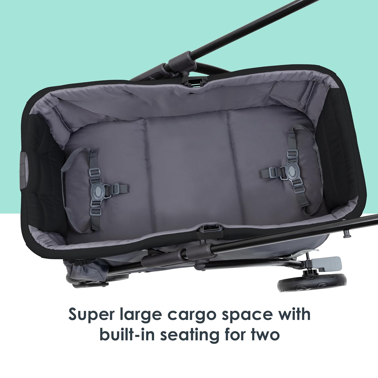 Baby Trend Tour™ LTE 2-in-1 Stroller Wagon, Gravity Black