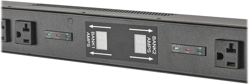 Tripp Lite 2.9kW Metered PDU 30A with Isobar Surge Protection, 3840 Joules, 120V, 24 Outlets Standard NEMA 5-15/20R, 10 ft. Power Cord (L5-30P), 0U Vertical Rackmount, 2-Year Warranty (PDUMV30-ISO)