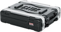 Gator Cases Lightweight Molded 2U Rack Case with Heavy Duty Latches; Shallow 14.25' depth (GR-2S)