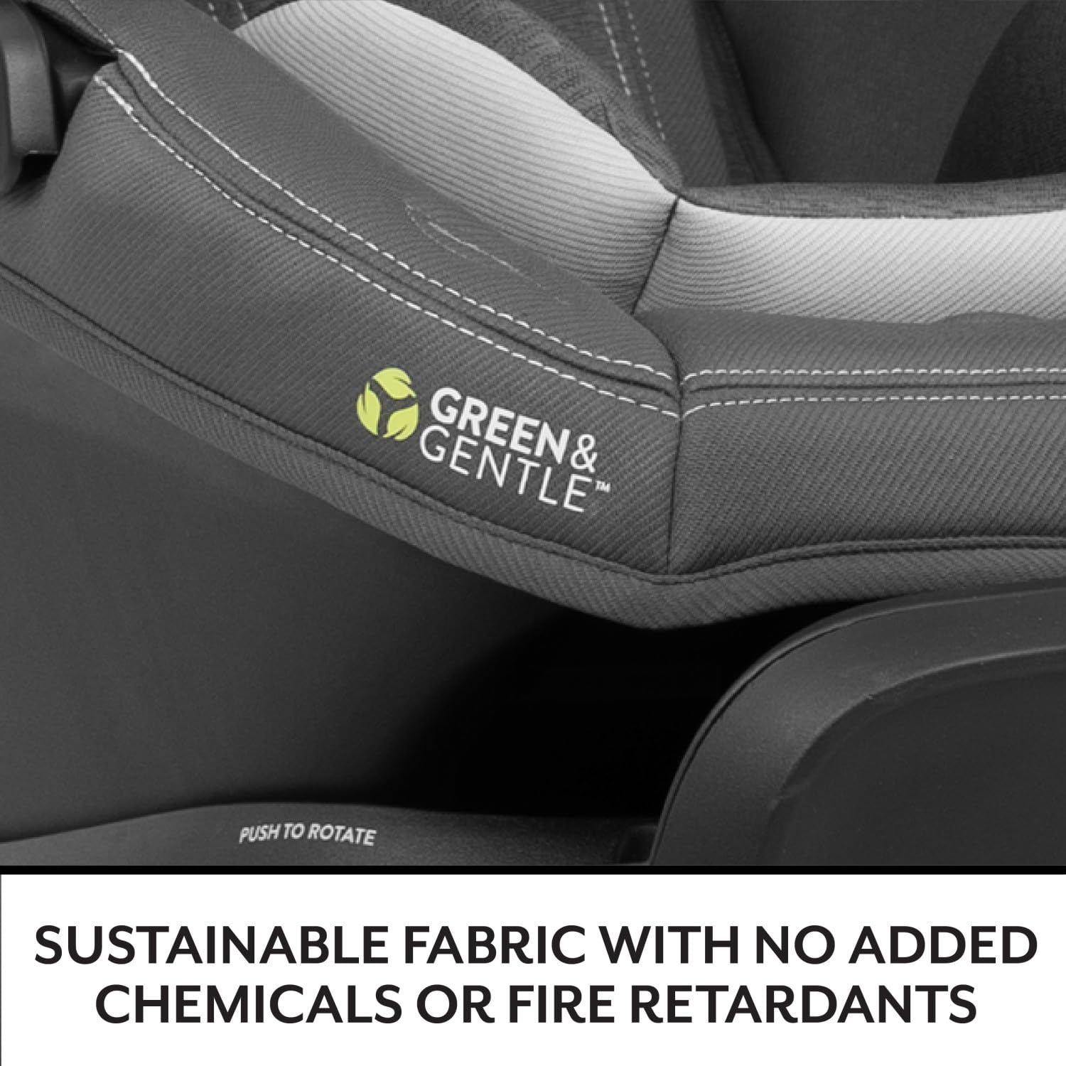 Evenflo Revolve180 LiteMax NXT Rotating Rear-Facing Lightweight Preemie and Infant Car Seat 3-30lbs with Green & Gentle. Easy Install with Base (Beau Navy)