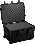 Condition 1 33' Large Rolling Hard Case Model 2152, Lockable Storage Box, IP67 Waterproof Plastic Case Protective Luggage, Camera Tactical Gear, Made in USA, 32.95'x 24.96'x18.74' Black
