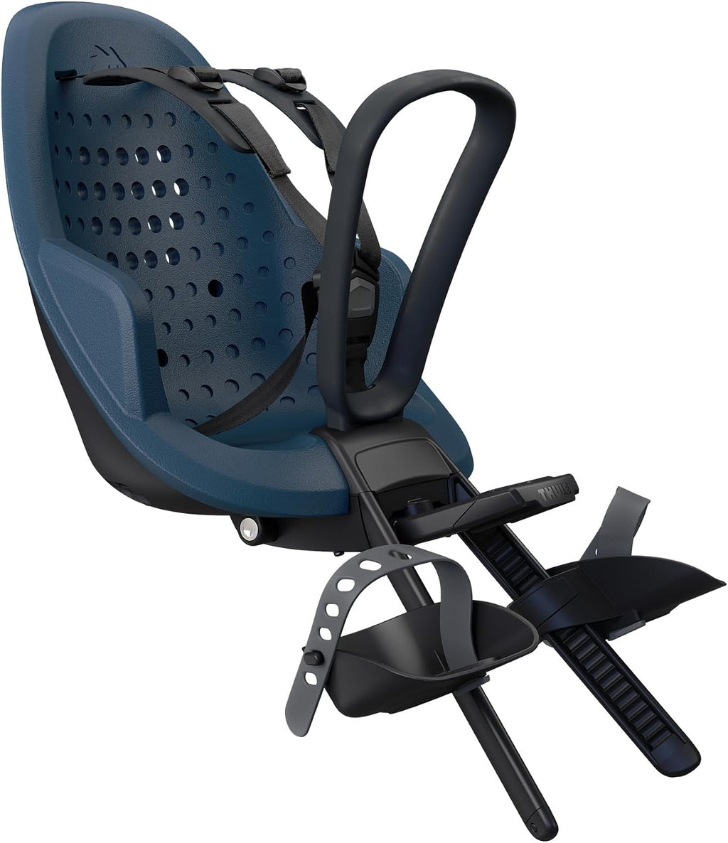 Thule Yepp 2 Mounted Child Bike seat, Adjustable footrests, 5-Point Harness and Easy to Mount Design