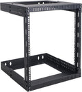 Sound Town 2-Post 12U Wall-Mount Open Frame Server and Network Equipment Rack with Adjustable Depth 12'-20' (ST2PWOR-A12U)