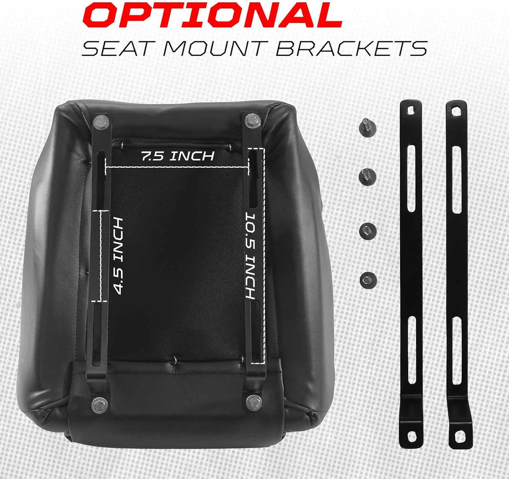 50 Caliber Racing Premium Mini Bucket Seat for All Vehicles - Secure Comfort for Kids, Fits Polaris RZR (No Bracket, Limited Stock)