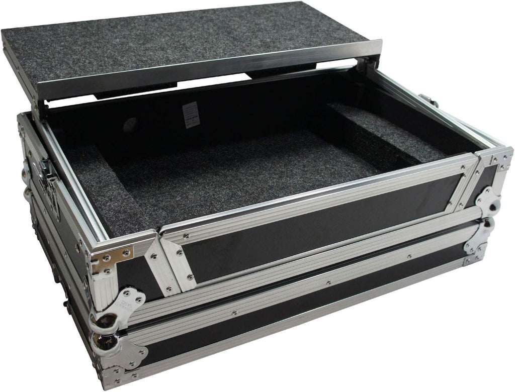 Harmony Audio HCDDJ800WLT1U Flight Glide Laptop Stand DJ 1U Rack Case Compatible with Pioneer DDJ-800