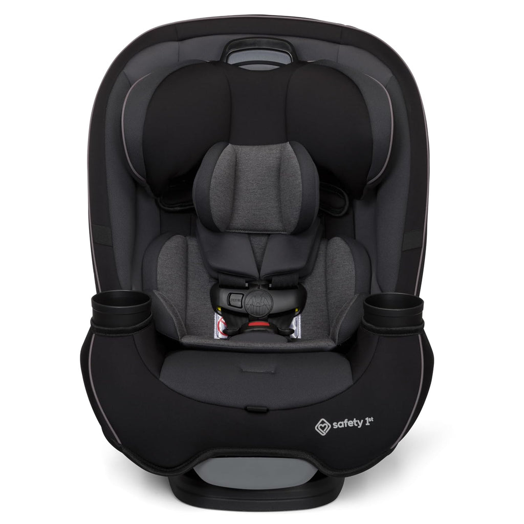 Safety 1st Grow and Go All-in-One Slim Convertible Car Seat, Rear Facing, 5-40 lbs, Forward Facing (30–65 lbs), High Back Booster Seat 40-100 pounds, Black Phantom