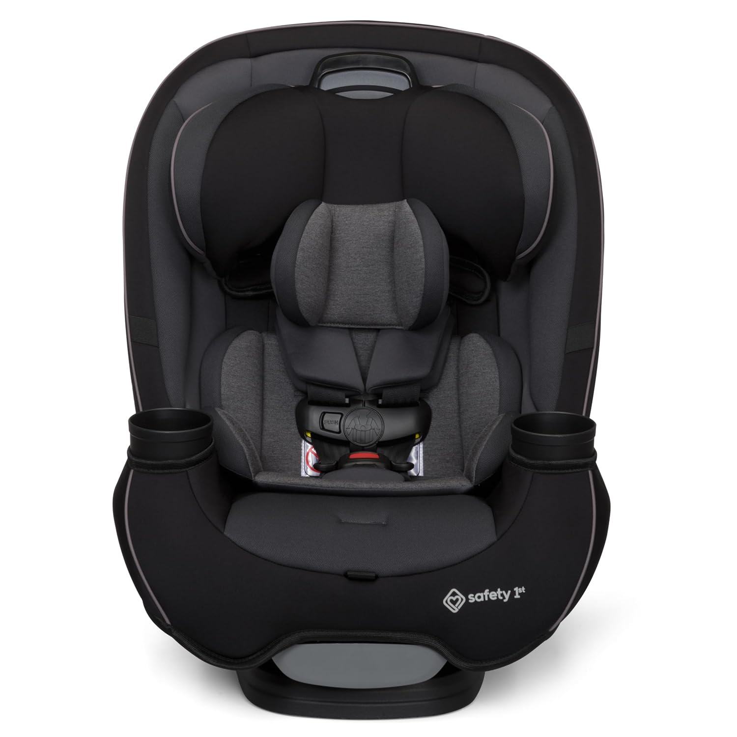 Safety 1st Grow and Go All-in-One Slim Convertible Car Seat, Rear Facing, 5-40 lbs, Forward Facing (30–65 lbs), High Back Booster Seat 40-100 pounds, Black Phantom