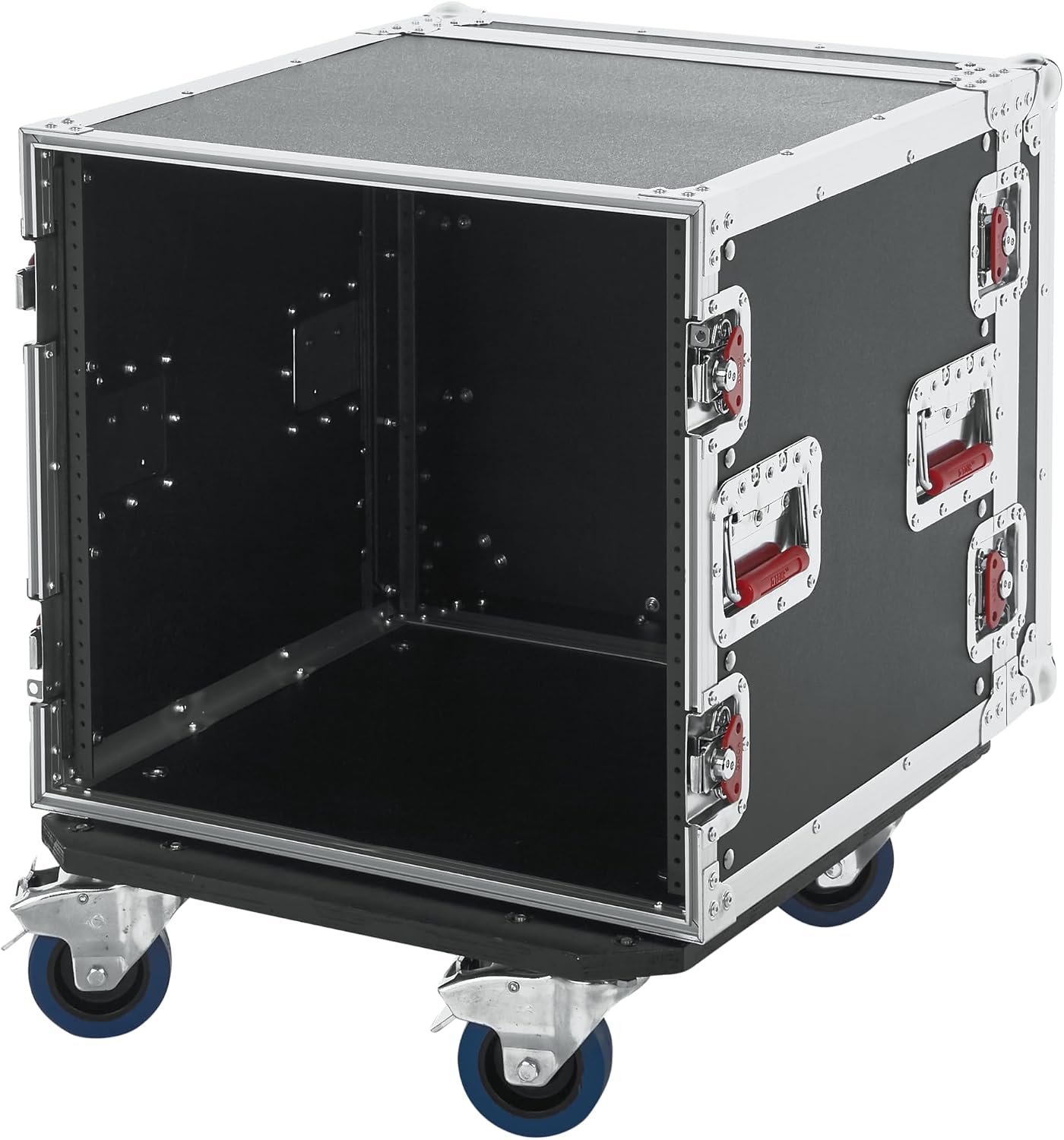 Gator Cases G-TOUR Audio Road Rack with Heavy-Duty Casters and Tour Grade Hardware; 17' Rackable Depth, 10U (G-TOUR 10U CAST)