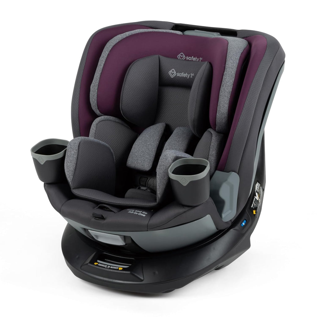 Safety 1ˢᵗ® Turn and Go 360° Rotating All-in-One Convertible Car Seat, Plum Perfect