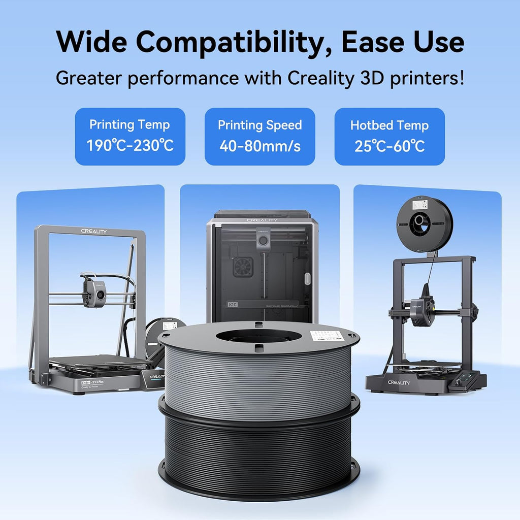 Creality K2 SE 3D Printer, Max High-Speed 500mm/s, Support Multicolor Printing Needs CFS Bundle with Creality 2kg Blue & Red PLA