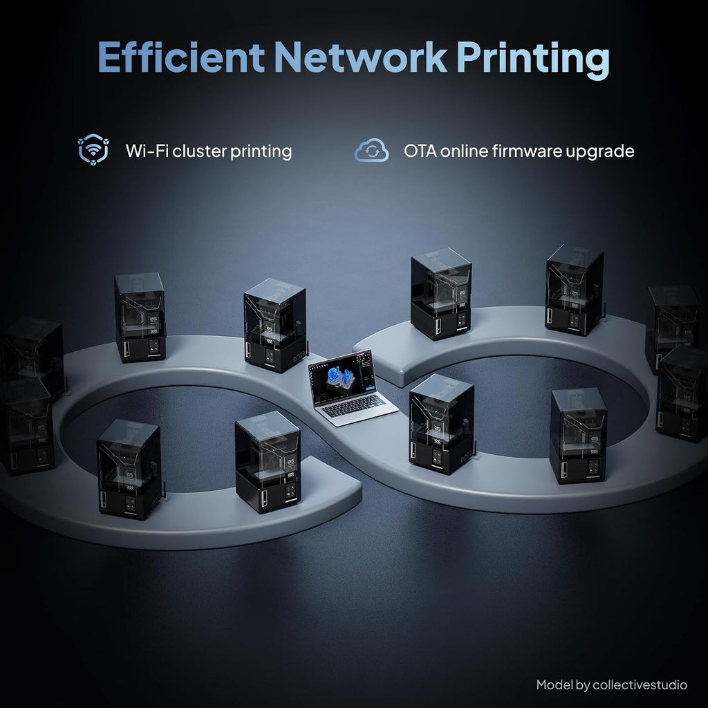 ELEGOO Mars 5 Ultra 3D Printer, MSLA UV Photocuring with 9K LCD, High Speed Printing Up to 150mm/h, Automatic Leveling, WiFi Cluster Printing, AI Camera, Printing Size of 6.04 x 3.06 x 6.49 inch