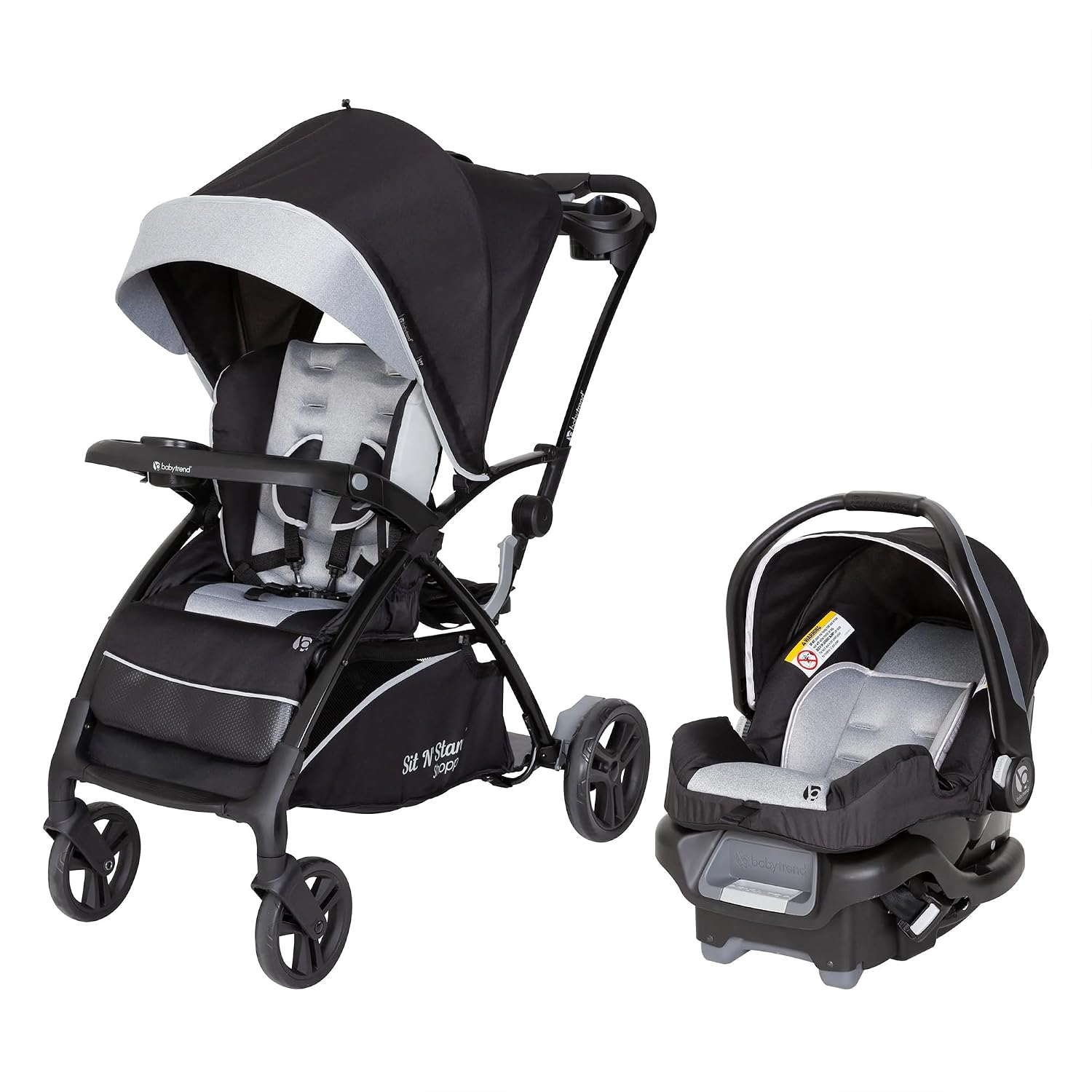 Baby Trend Sit N' Stand 5-in-1 Shopper Travel System, Moondust