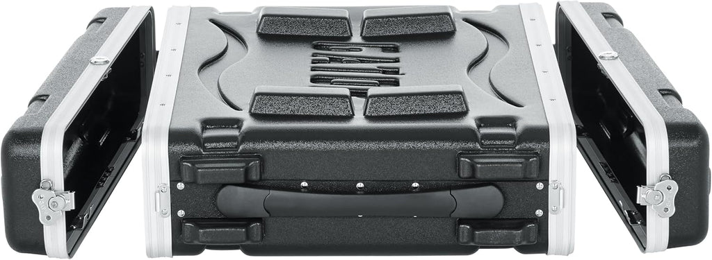 Gator Cases Soundcheck Series Lightweight Molded 2U Rack Case with Heavy Duty Latches, Standard 19.25' Depth (GR-2L)