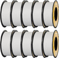 Kingroon Matte PLA Filament 1.75mm 3D Printer Filament Matte Filament 10kg Dimensional Accuracy +/- 0.02 mm (10 Rolls White)