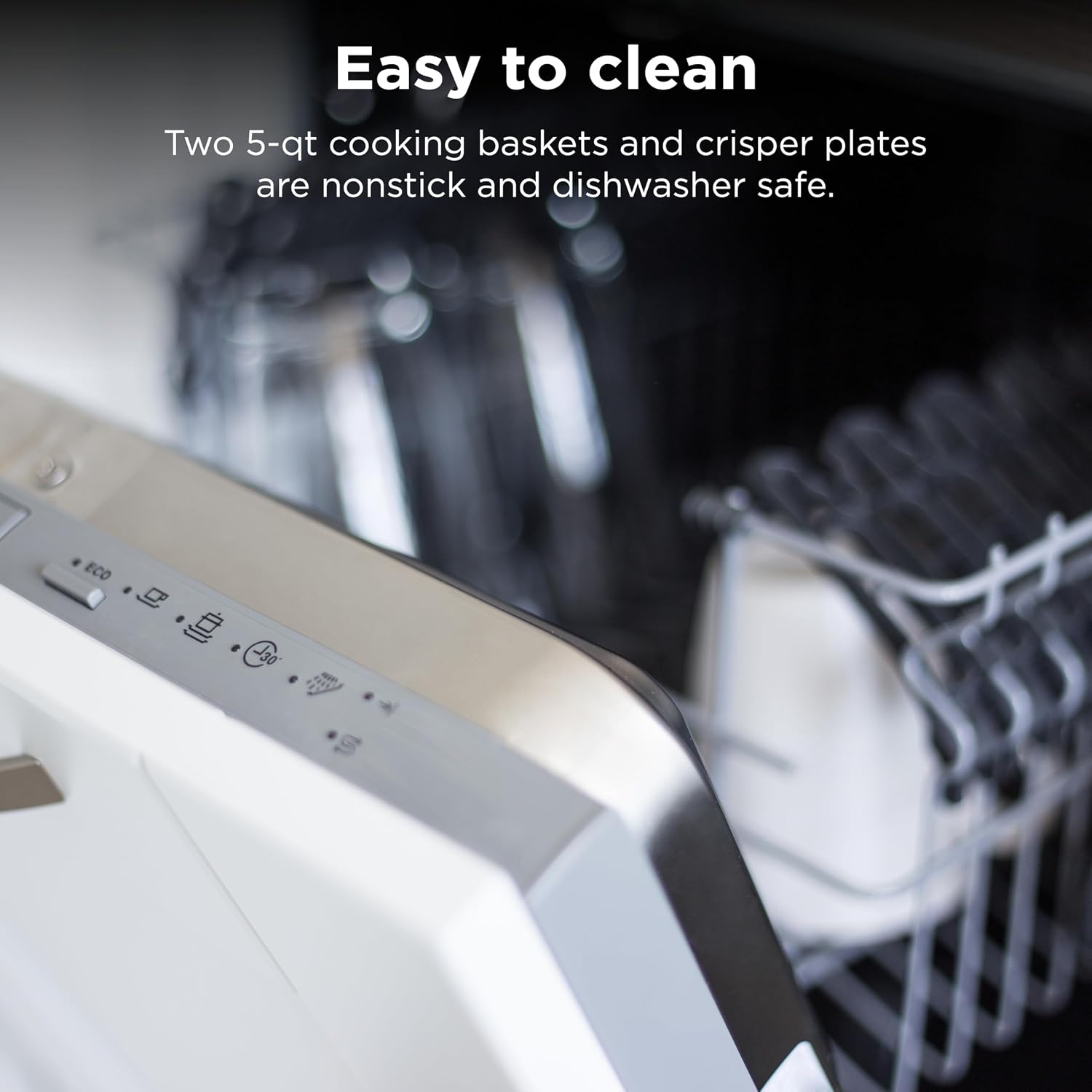 Ninja Foodi Air Fryer | 6-in-1 with 10-QT DualZone Baskets | Smart Finish to Cook 2 Foods at Once | Air Fry, Broil, Roast, Dehydrate, Keep Warm & Bake | 450° F |XL Capacity | Black | DZ302