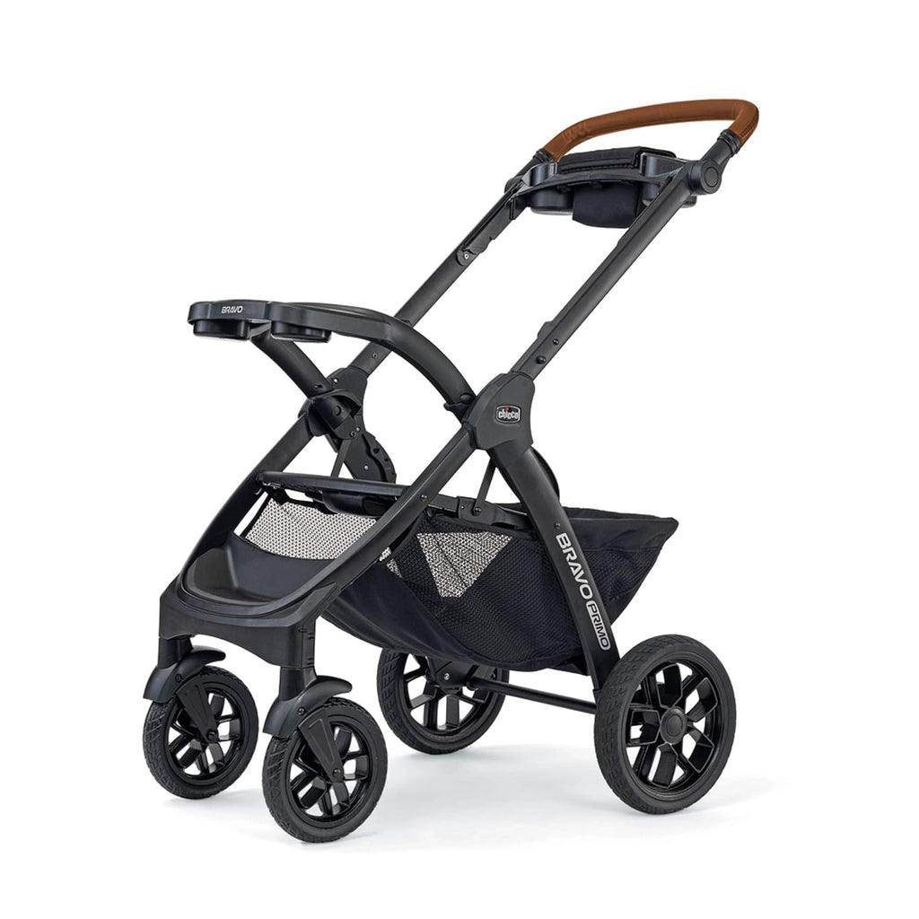 Chicco Bravo Primo 3-in-1 Trio Travel System, Bravo Primo Quick-Fold Stroller with KeyFit 35 Zip Infant Car Seat and Base, Springhill/Black