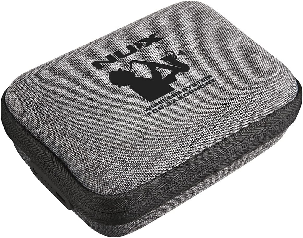 NUX B-6 Saxophone Wireless System with Charging Case,Operation Range of 20 Meters,High-Resolution 24- bit/44.1kHz Audio,2.4GHz Wireless Saxophone Microphone