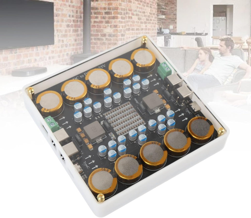 Power Processor 5V-25V DC Power Conditioner 10A Electric Power Filter with Power Purification Technology for DAC Amplifier Sound Card NAS Car Devices