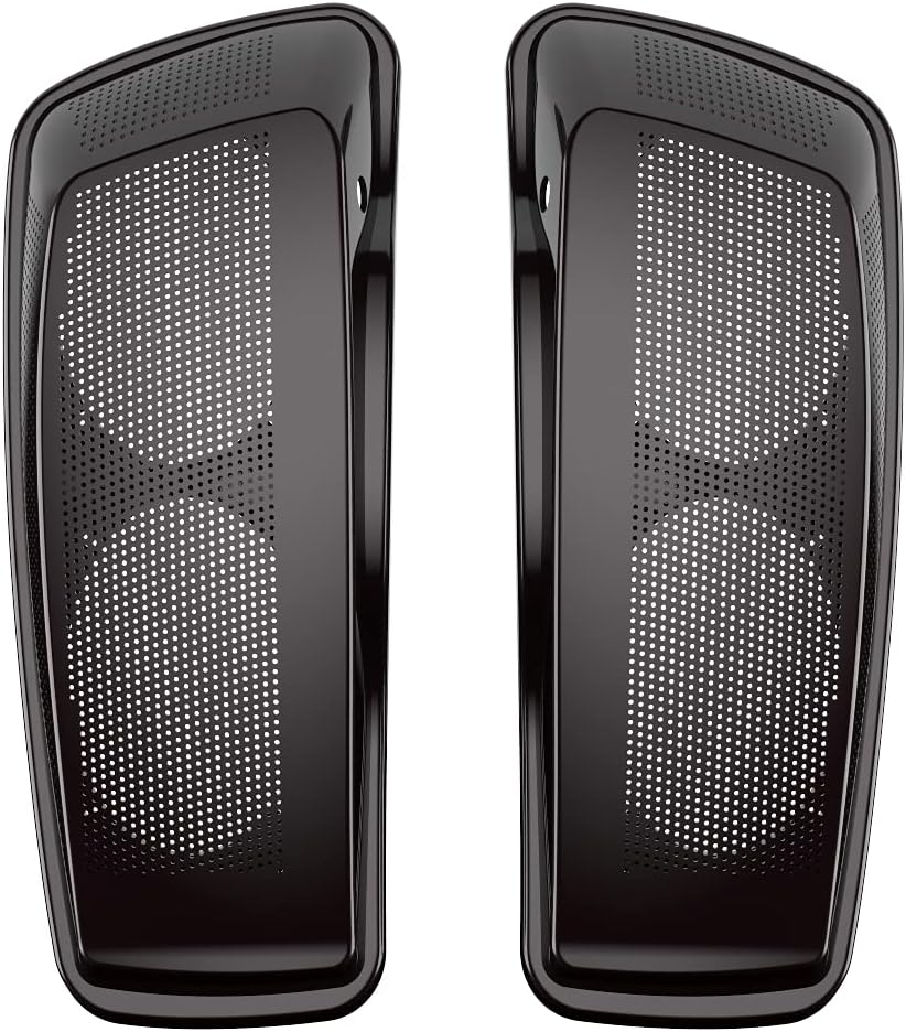 Advanblack Saddlebag Dual 6x9 Speaker lids, Audio Covers Fit for H-D Touring, Road Glide, Street Glide Special, Road King, 2014 2015 2016 2017 2018 2019 2020 2021 2022 2023