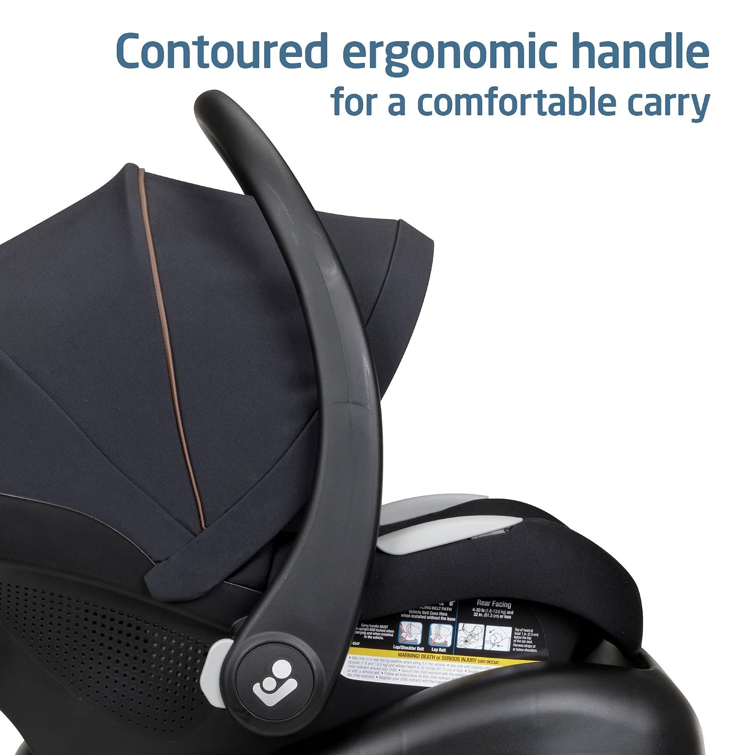 Maxi-Cosi Mico Luxe Infant Car Seat with Base, Rear Facing Car Seat For Babies, Baby Carseat 4-30 lbs, Baby Car Seats, Infant Car Seats, Midnight Glow