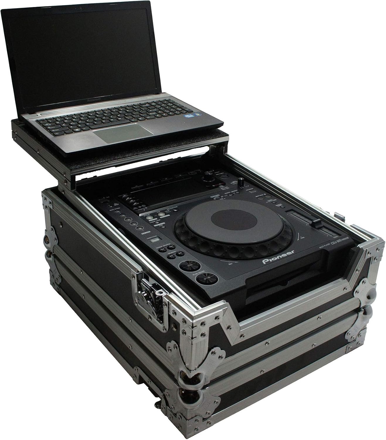 Harmony Audio HCDJM900NXS2LT Flight Glide Laptop Stand DJ Case Compatible with Pioneer CDJ-900
