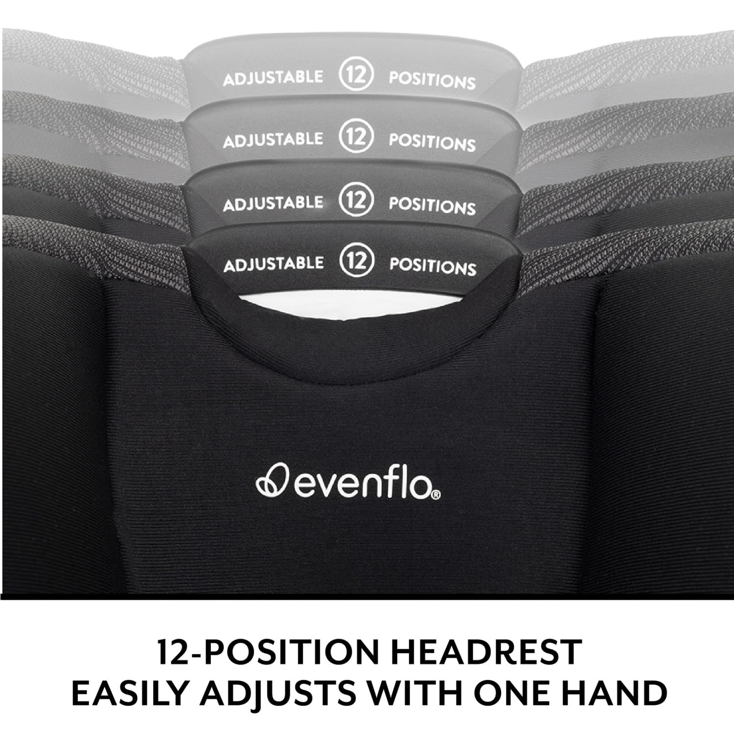 Evenflo All4Stages Slim 4-in-1 Convertible Car Seat (Tybee Black)
