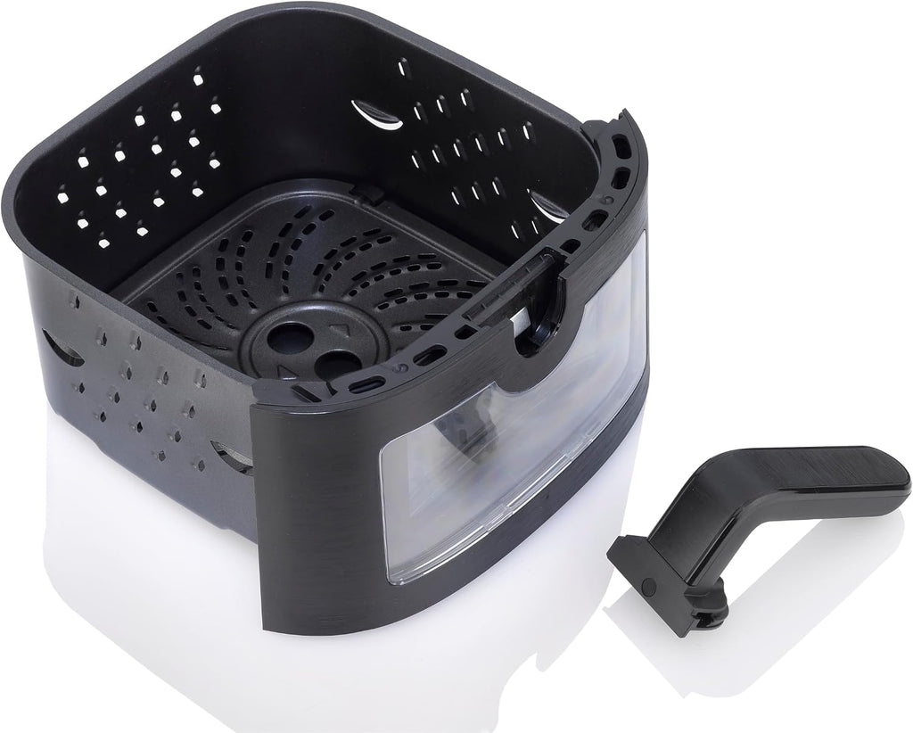 Zavor Sizzle 6 Qt Air Fryer with Basket and Clear Window - Air Fry, Broil, Crisp, Bake and Reheat in a Compact Airfryer with 8 Presets, Shake Alarm and Removable Basket & Handle - Freidora de Aire
