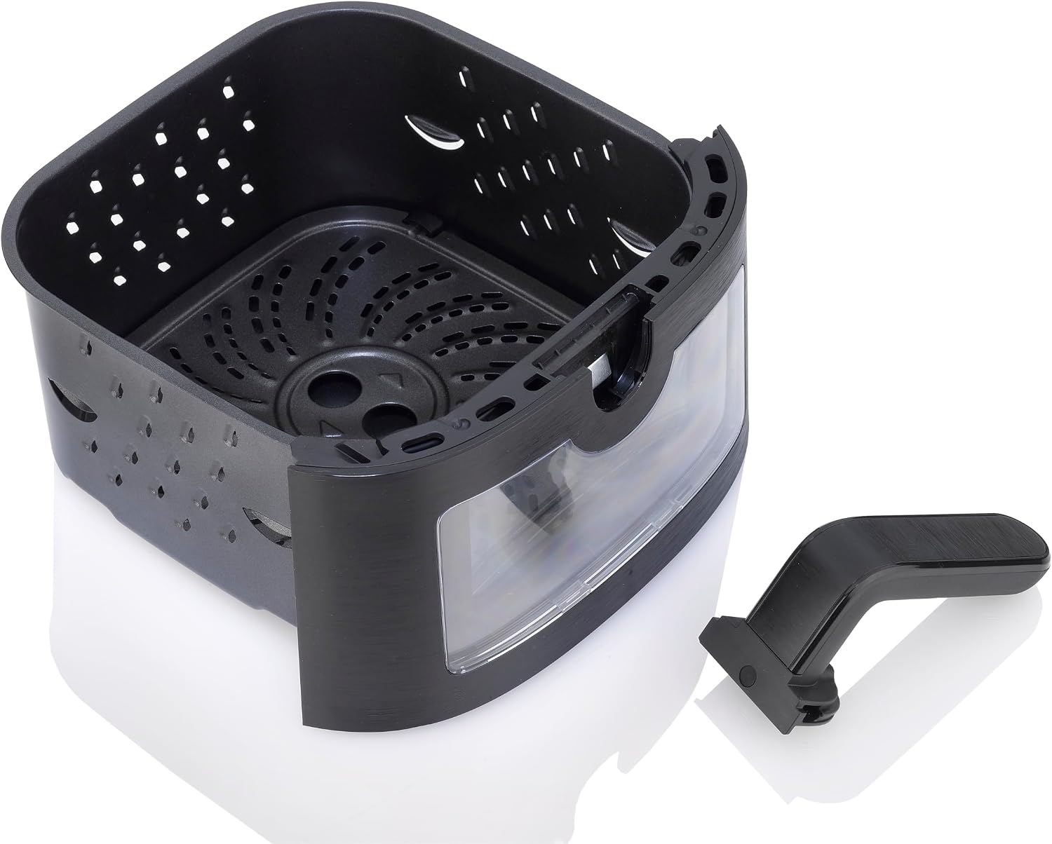 Zavor Sizzle 6 Qt Air Fryer with Basket and Clear Window - Air Fry, Broil, Crisp, Bake and Reheat in a Compact Airfryer with 8 Presets, Shake Alarm and Removable Basket & Handle - Freidora de Aire