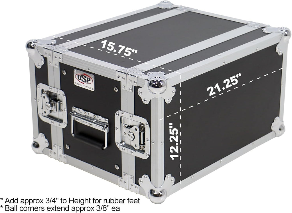 OSP Cases | ATA Road Case | 6-Space Effects Rack | 10' Deep | RC6U-10