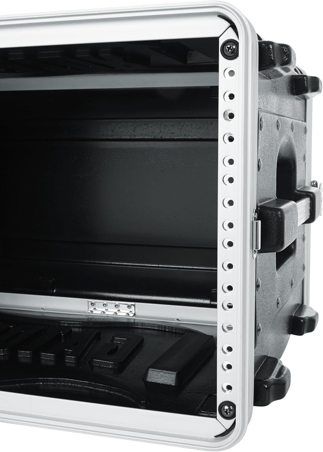 Gator Cases Lightweight Molded 6U Rack Case with Heavy Duty Latches, Shallow 14.25' Depth (GR-6S)