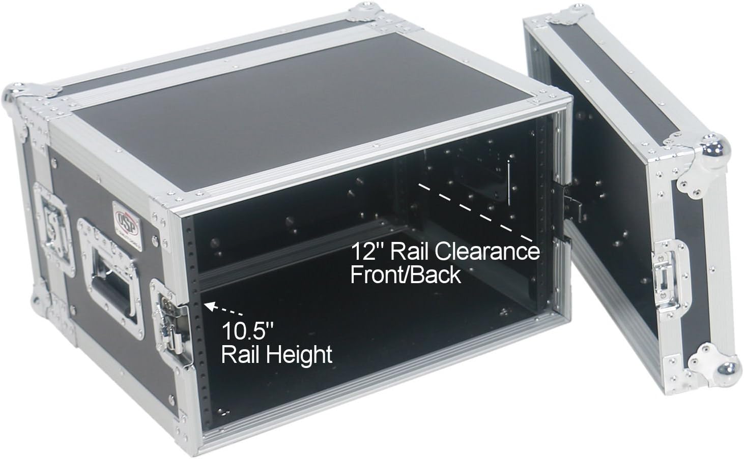 OSP Cases | ATA Road Case | 6-Space Effects Rack | 14' Deep | RC6U-14