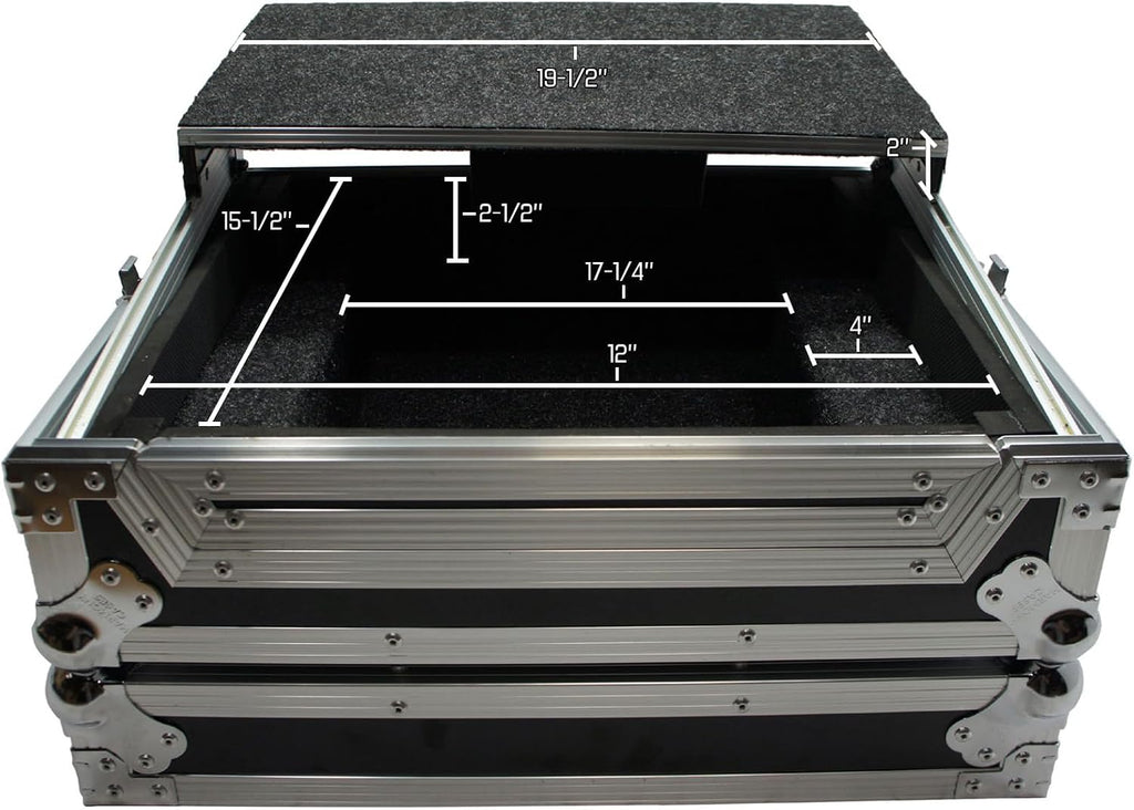 Harmony Audio HCTKS2LT Flight Glide Laptop Stand DJ Custom Case Compatible with Traktor Kontrol S2 MK2