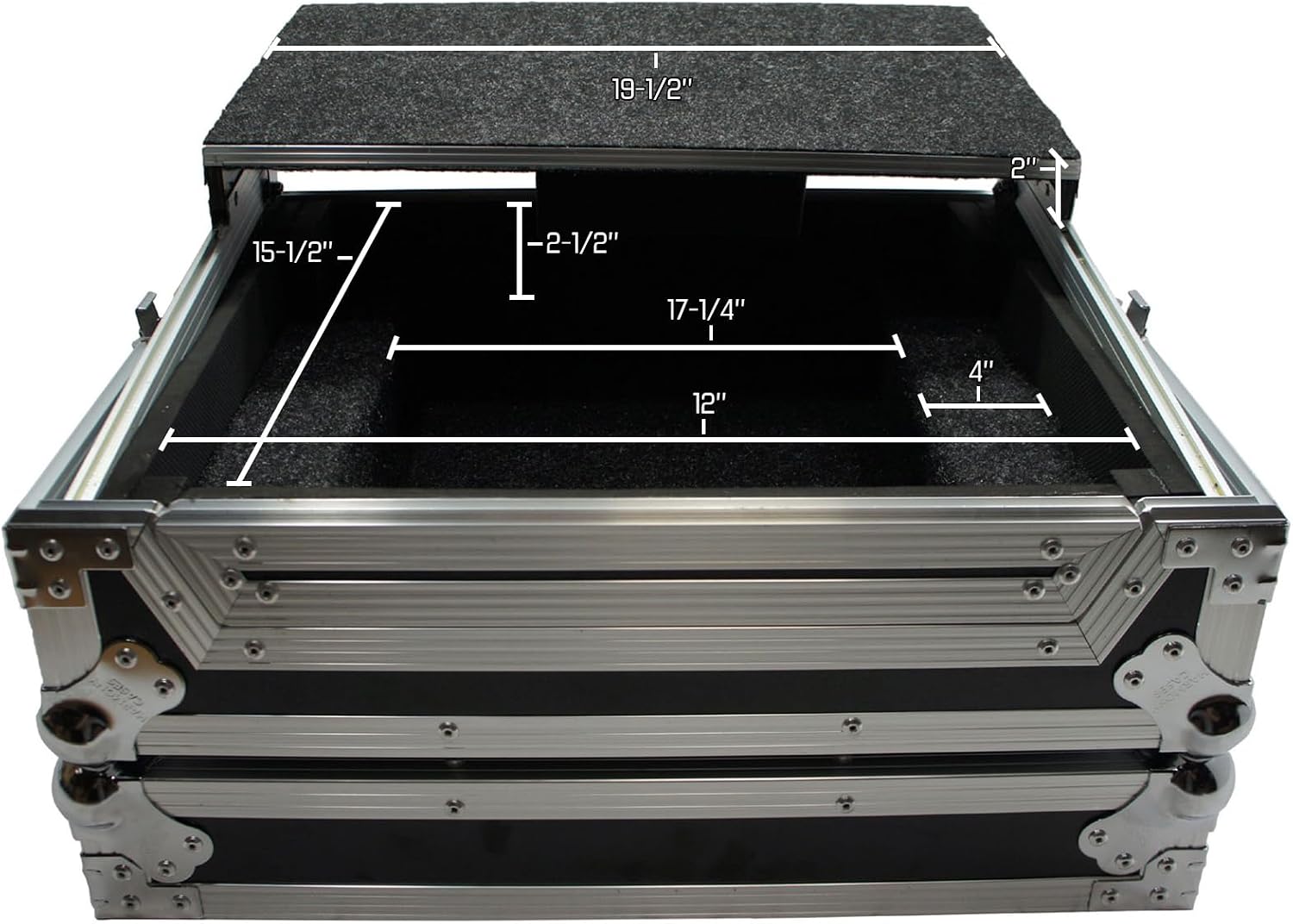 Harmony Audio HCTKS2LT Flight Glide Laptop Stand DJ Custom Case Compatible with Traktor Kontrol S2 MK2