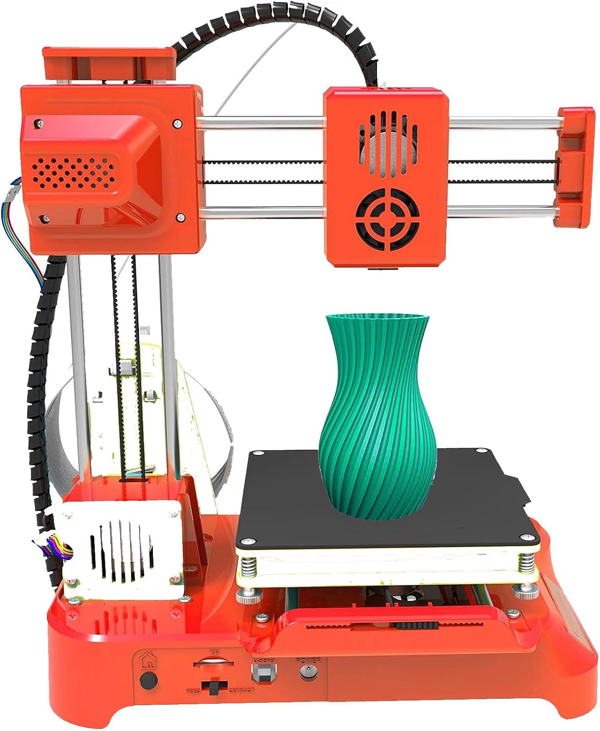 3D Printer,Leveling-Free Printer,K7 Desktop Mini 3D Printer,for Beginners, Kids, Student Education, Gift, 100 * 100 * 100 mm Print Size, One Keys Printing