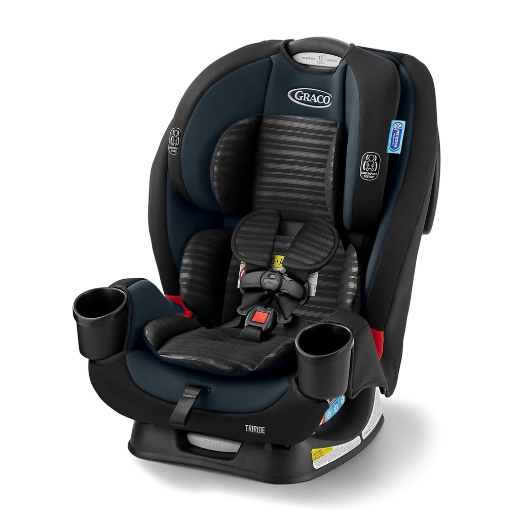 Graco® TriRide 3-in-1 Reclining Car Seat, Clybourne - Rear & Forward Facing Car Seat, Highback Booster, Adjustable Headrest