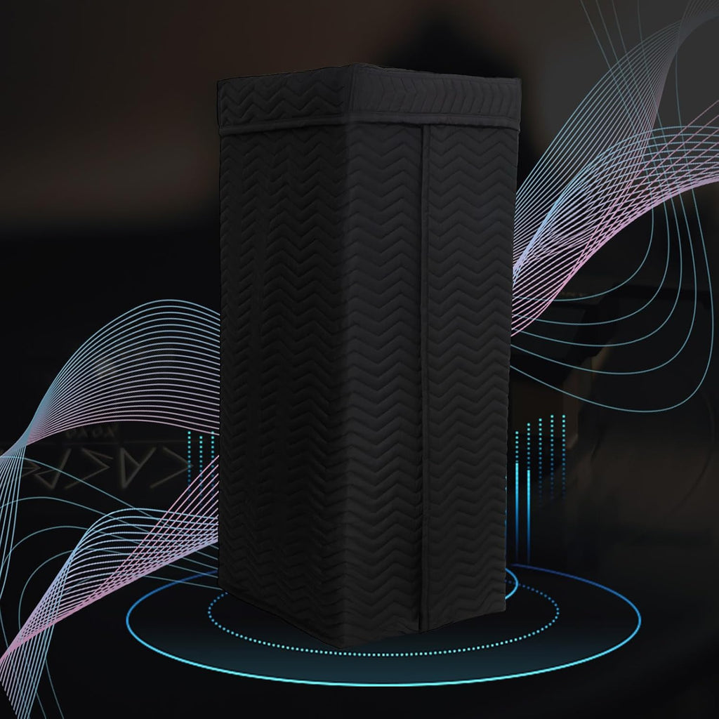Portable Vocal Booth for Home Studio, Echo-Free Recording Booth for Voice Over, Podcast & Singing, 360° Reverb Isolation with Acoustic Blankets for Studio-Grade Sound