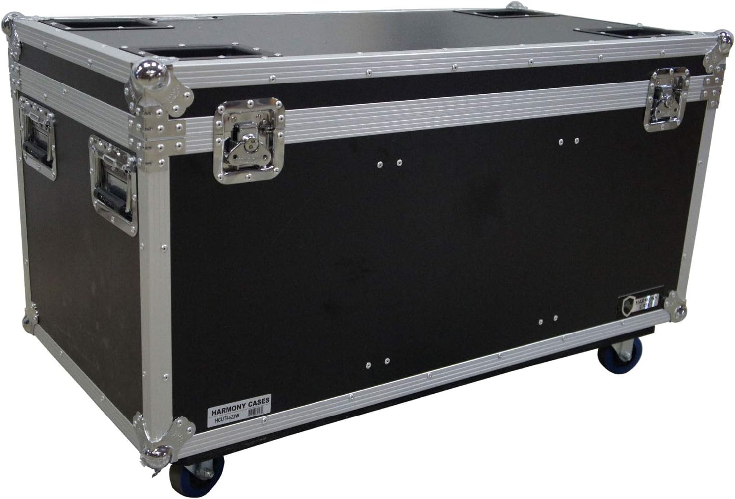 Harmony Audio HCUT4422W Pro Audio DJ Touring 44x22x22 Utility Road Trunk Case Wheels
