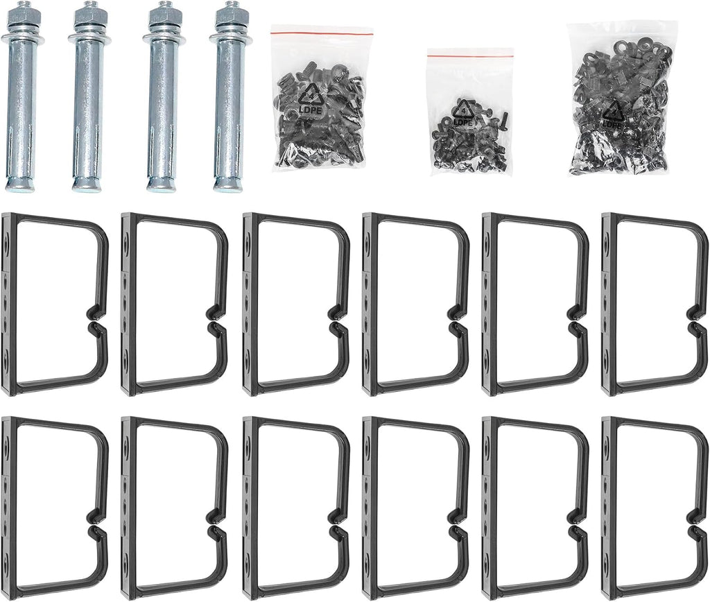 Intellinet 42U 19' 2 Post Open Frame Server Wall Mount Rack - Flatpacked, Antistatic Powder Coated Steel – for IT Network Equipment & AV Devices – 3 Yr Mfg Warranty – 716390