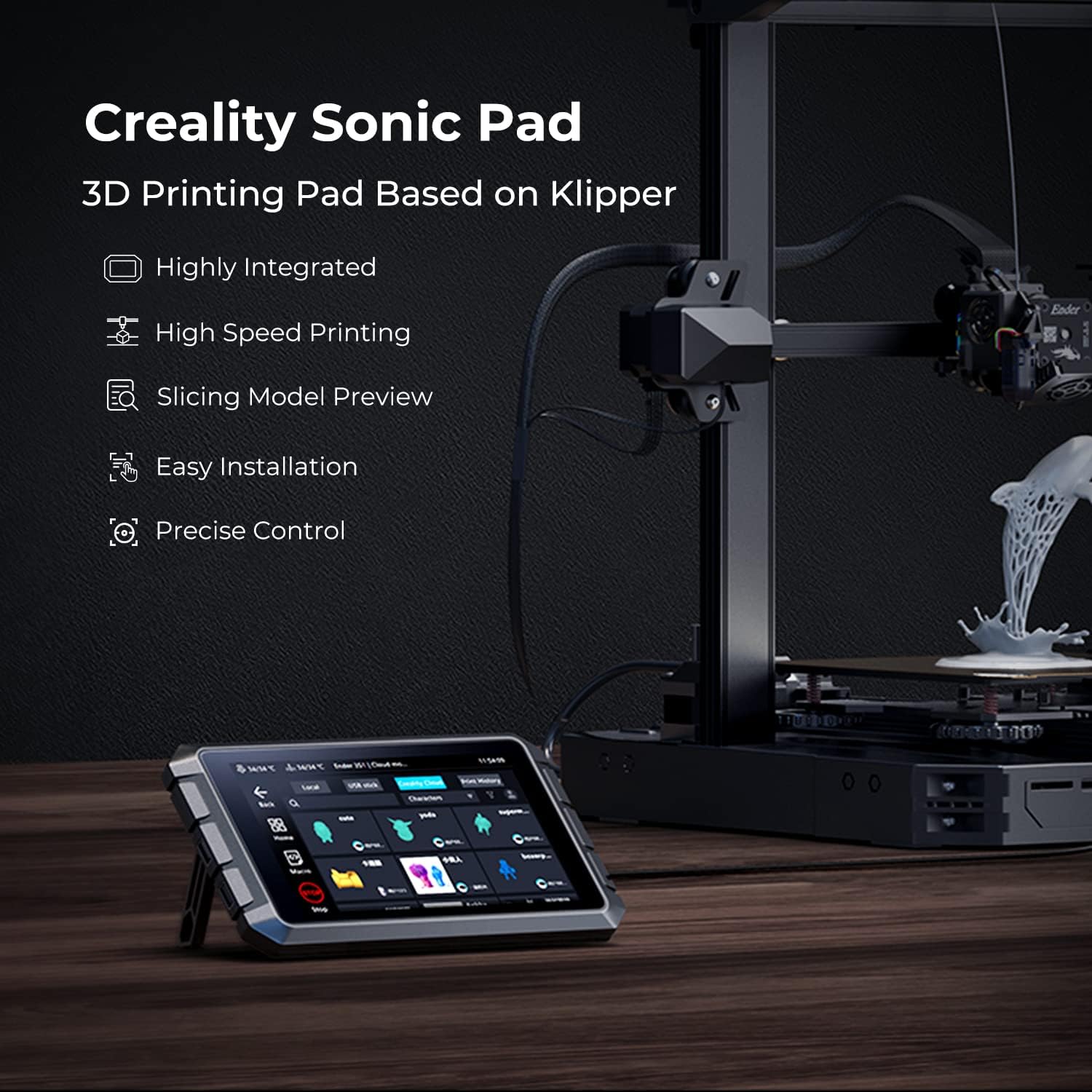 Creality Ender 3 V3 SE 3D Printer and Creality Sonic Pad Based on Klipper Firmware