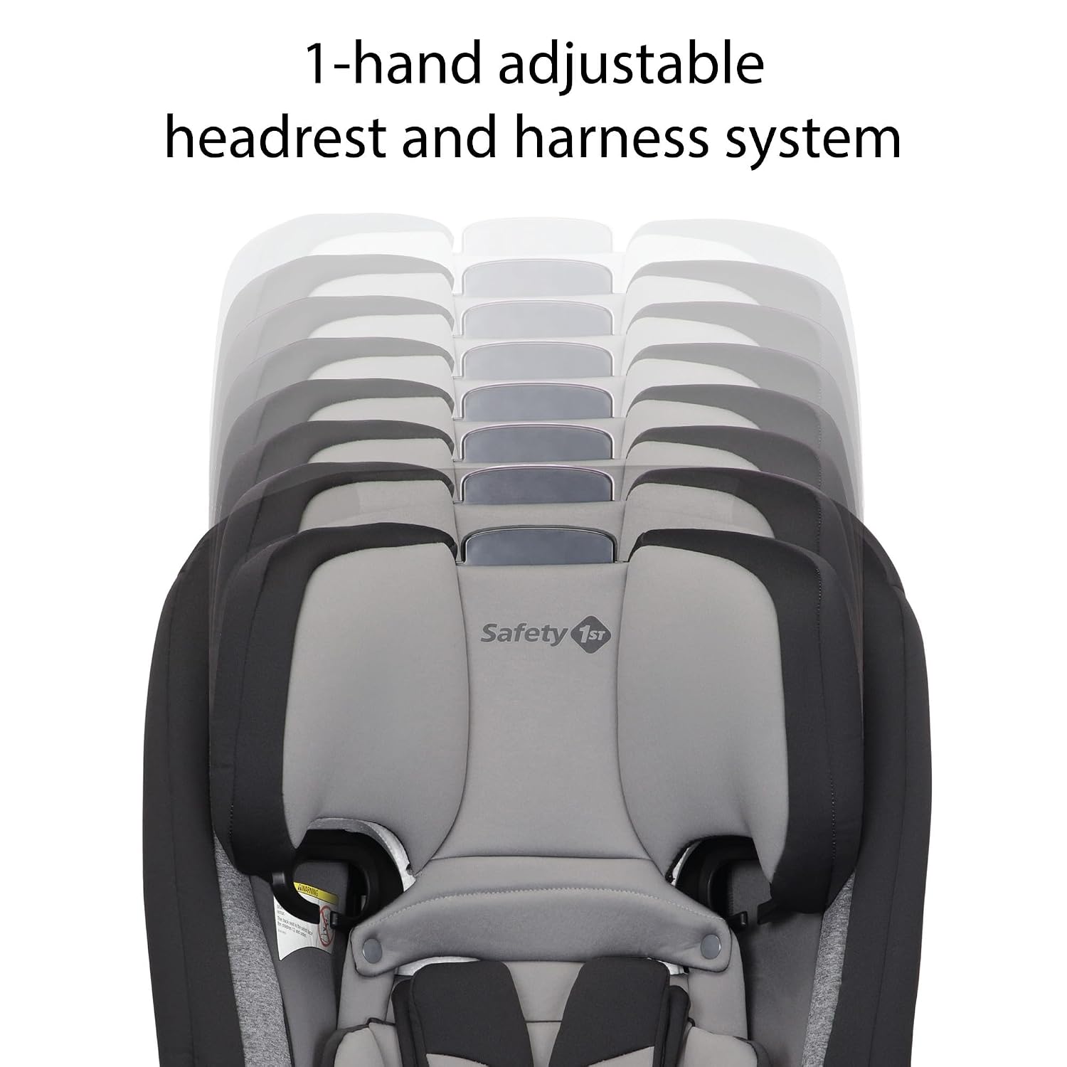 Safety 1st Convertible Car Seat, Convert from Rear to Forward Facing and Belt-Positioning Booster, High Street, From Birth to Age 10, TriMate