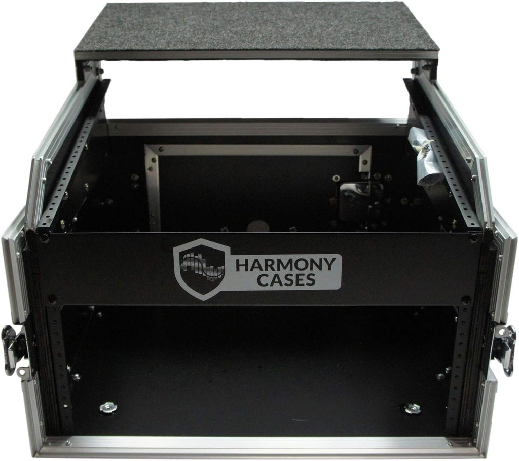 Harmony Audio Cases HCM4ULT DJ Laptop Glide 10U Slant Top 6U Vertical Rack Case New