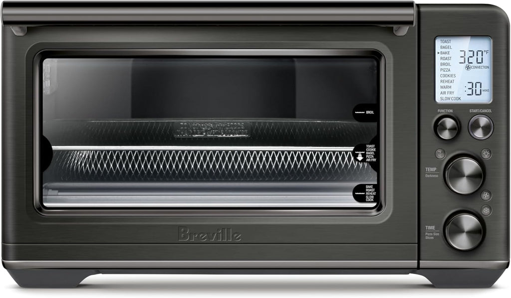 Breville BOV860NRE Smart Oven Air Fryer and Convection Oven, Metallics, Noir