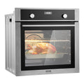 VEVOR Wall Oven, 24 inch Electric Built-in Wall Oven with 9 Cooking Functions, 2.68 Cu.Ft Convection Wall Oven with Digital Timer, Electric Single Wall Oven with Baking Rack and Tray, for Kitchen