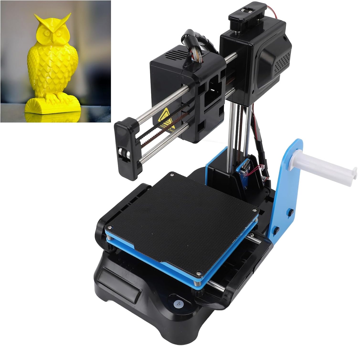 Gonetre Frequency Division Multiplexing 3D Printer for Kids Beginners,Portable Fast Heating Compact Desktop 3D Printing Machine for Education DIY Enthusiasts Students PLA TPU 1.75mm (US Plug)