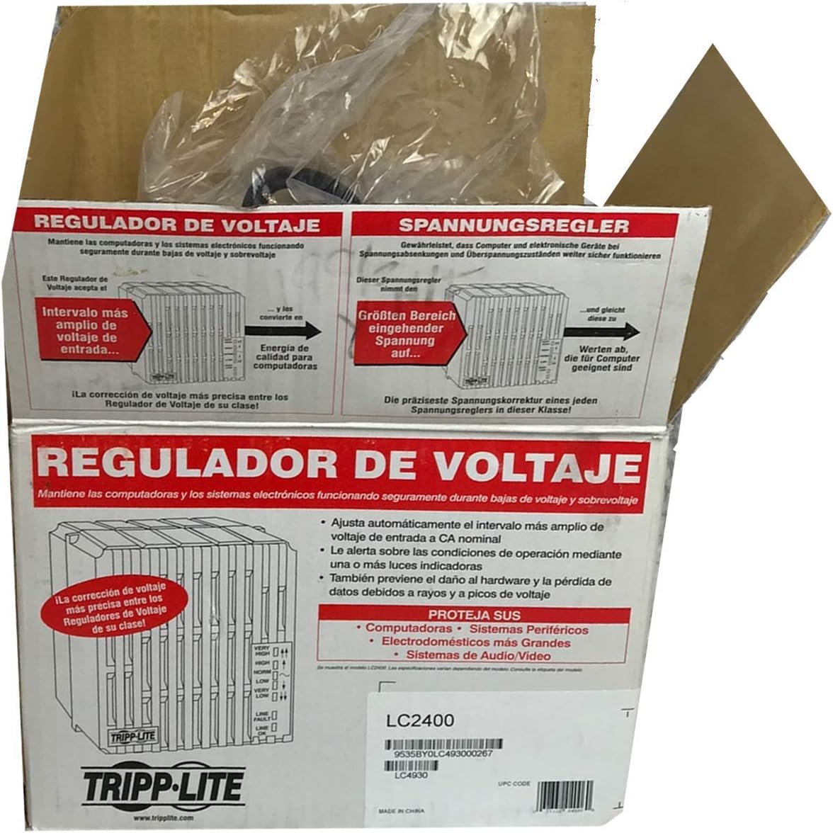 Tripp Lite LC2400 Lite 2400W Mini Tower Line Conditioner - Surge, EMI / RFI, Over Voltage, Brownout protection - NEMA 5-15R, NEMA 5-20R - 110 V AC Input - 2.40 kVA - 2.40 kW